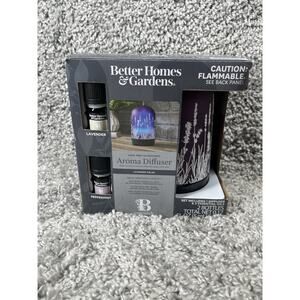 Better Homes & Gardens 3 Piece 100 ml Diffuser Set Lavender Fields New